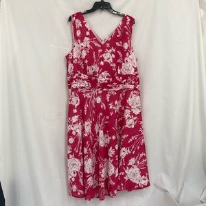 Robbie Bee bright pink dress, size 16W